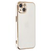 Microsonic Apple Iphone 14 Kılıf Olive Plated Beyaz