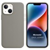 Microsonic Apple Iphone 14 Plus Kılıf Liquid Lansman Silikon Gri