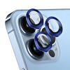 Microsonic Apple Iphone 15 Pro Tekli Kamera Lens Koruma Camı Lacivert