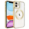 Microsonic Apple Iphone 11 Kılıf Magsafe Luxury Electroplate Gold