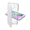 Cellular Line Galaxy S6 Edge Clear Book Beyaz Kılıf CLEARBOOKGALS6EW