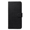 Microsonic Samsung Galaxy S10 Kılıf Fabric Book Wallet Siyah