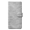 Microsonic Huawei P30 Kılıf Fabric Book Wallet Gri