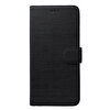 Microsonic Huawei Honor 10 Lite Kılıf Fabric Book Wallet Siyah