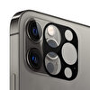 Microsonic Apple Iphone 12 Pro Max Kamera Lens Koruma Camı V2 Siyah