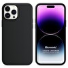 Microsonic Apple Iphone 14 Pro Kılıf Liquid Lansman Silikon Siyah