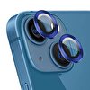Microsonic Apple Iphone 14 Tekli Kamera Lens Koruma Camı Lacivert