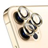 Microsonic Apple Iphone 14 Pro Tekli Kamera Lens Koruma Camı Gold