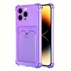 Microsonic Apple Iphone 15 Pro Max Card Slot Shock Kılıf Lila