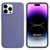 Microsonic Apple Iphone 14 Pro Max Kılıf Liquid Lansman Silikon Lavanta Grisi