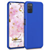 Microsonic Matte Silicone Oppo A52 Kılıf Mavi