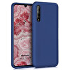 Microsonic Matte Silicone Huawei Y8p Kılıf Lacivert