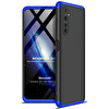 Microsonic Realme 6 Pro Kılıf Double Dip 360 Protective Siyah Mavi