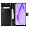 Microsonic Huawei P40 Lite Kılıf Delux Leather Wallet Siyah