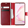 Microsonic Samsung Galaxy A81 Kılıf Delux Leather Wallet Kırmızı