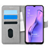 Microsonic Oppo A31 Kılıf Fabric Book Wallet Gri