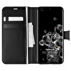 Microsonic Samsung Galaxy S20 Ultra Kılıf Delux Leather Wallet Siyah