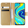 Microsonic Xiaomi Redmi Note 9s Kılıf Delux Leather Wallet Gold