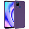 Microsonic Matte Silicone Realme C15 Kılıf Mor