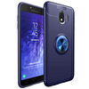 Microsonic Samsung Galaxy J4 Kılıf Kickstand Ring Holder Lacivert