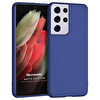 Microsonic Matte Silicone Samsung Galaxy S21 Ultra Kılıf Lacivert