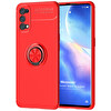 Microsonic Oppo Reno 5 Pro 5g Kılıf Kickstand Ring Holder Kırmızı
