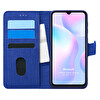 Microsonic Xiaomi Redmi 9a Kılıf Fabric Book Wallet Lacivert