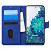 Microsonic Samsung Galaxy S20 Fe Kılıf Fabric Book Wallet Lacivert