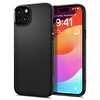 Spigen iPhone 15 Liquid Air Matte Black Telefon Kılıfı