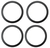 LivX iPhone 8 ve Üstü Model Uyumlu Power Mıknatıslı Metal MagSafe Halka Yüzük Ring Siyah 4'lü Paket