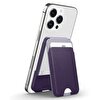 Spigen Caseology iPhone 15 iPhone 14 iPhone 13 iPhone 12 Serisi Nano Pop Magsafe Uyumlu Grape Purple Stand Cüzdan