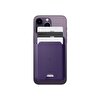 Spigen Apple Magsafe iPhone 15 iPhone 14 iPhone 13 iPhone 12 Serisi Uyumlu 3 Kart Hazneli Valentinus Purple Cüzdan