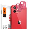 Spigen iPhone 12 Mini Glas.tr Optik Red 2 Adet Kamera Lens Cam Ekran Koruyucu