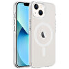 Gpack Apple Iphone 14 Kılıf C-pro Arkası Buzlu Transparan Flex Tuşlu Magsafeli Renksiz