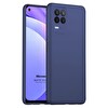 Microsonic Matte Silicone Oppo A54 4g Kılıf Lacivert