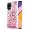 Microsonic Oppo Reno 5 Lite Kılıf Glitter Liquid Holder Pembe