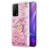 Microsonic Xiaomi Mi 10t Pro Kılıf Glitter Liquid Holder Pembe