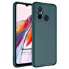 Microsonic Xiaomi Redmi 12c Kılıf Groovy Soft Koyu Yeşil