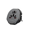 Mcdodo CP-4550 Priz Dönüştürücü Universal Siyah Seyahat Adaptörü