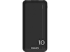 Philips DLP1810CB 10.000 mAh 2xUSB-A 2.1A USB-C Çıkış Taşınabilir Şarj Cihazı Siyah