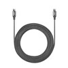 Ttec AlumiCable Type-C to Type-C 300 CM 65 W PD/QC Hızlı Şarj ve Data Kablosu Uzay Gri 2DK52UG