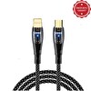 ScHitec 6A 20W Type-C to Lightning 1 Metre Hızlı Data ve Şarj Kablosu Siyah YK255S
