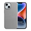 Microsonic Apple iPhone 14 Kılıf Metalist Leather Gri
