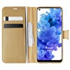 Microsonic Tecno Camon 16 Kılıf Delux Leather Wallet Gold