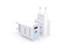 Dramex DPQ20B Quantum 20 W PD QC 3.0 1xUSB-A + 1xType-C Port Çıkışlı Şarj Cihazı Beyaz