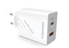 Dramex DPQ45B Quantum 45W PD QC 3.0 1xUSB-A + 1xType-C Port Çıkışlı Şarj Cihazı Beyaz