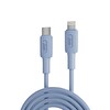Juo JCBS271-L 27 W USB Type-C to Lightning iPhone iPad Silikon Hızlı Şarj ve Data Kablosu Mavi 1 M