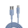 Juo JCBS661-L 66 W USB-A to USB Type-C Silikon Hızlı Şarj ve Data Kablosu 1 M Mavi