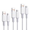 NPO UTC02 60 W 20 CM TPE USB to Type-C Hızlı Şarj ve Data Kablosu Beyaz 3 Adet