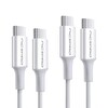 NPO CTC02 60 W 20 CM TPE Type-C to Type-C Hızlı Şarj ve Data Kablosu Beyaz 2 Adet